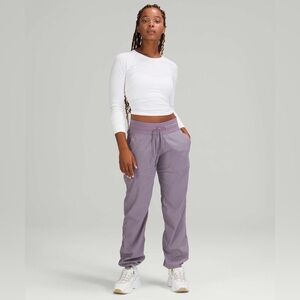 NWT * 6R * lululemon dance studio unlined MR (mid-rise) pant dusky lavender
